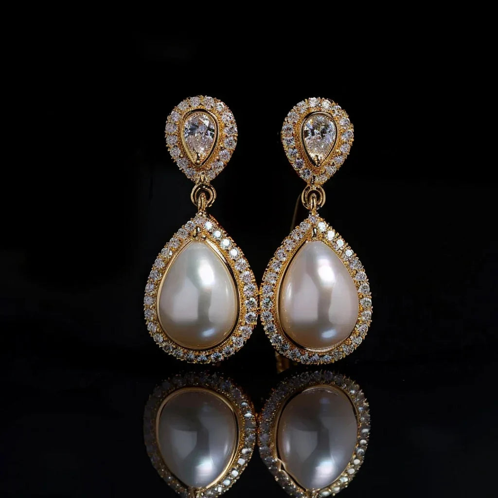 Water Drop Pearl Earrings